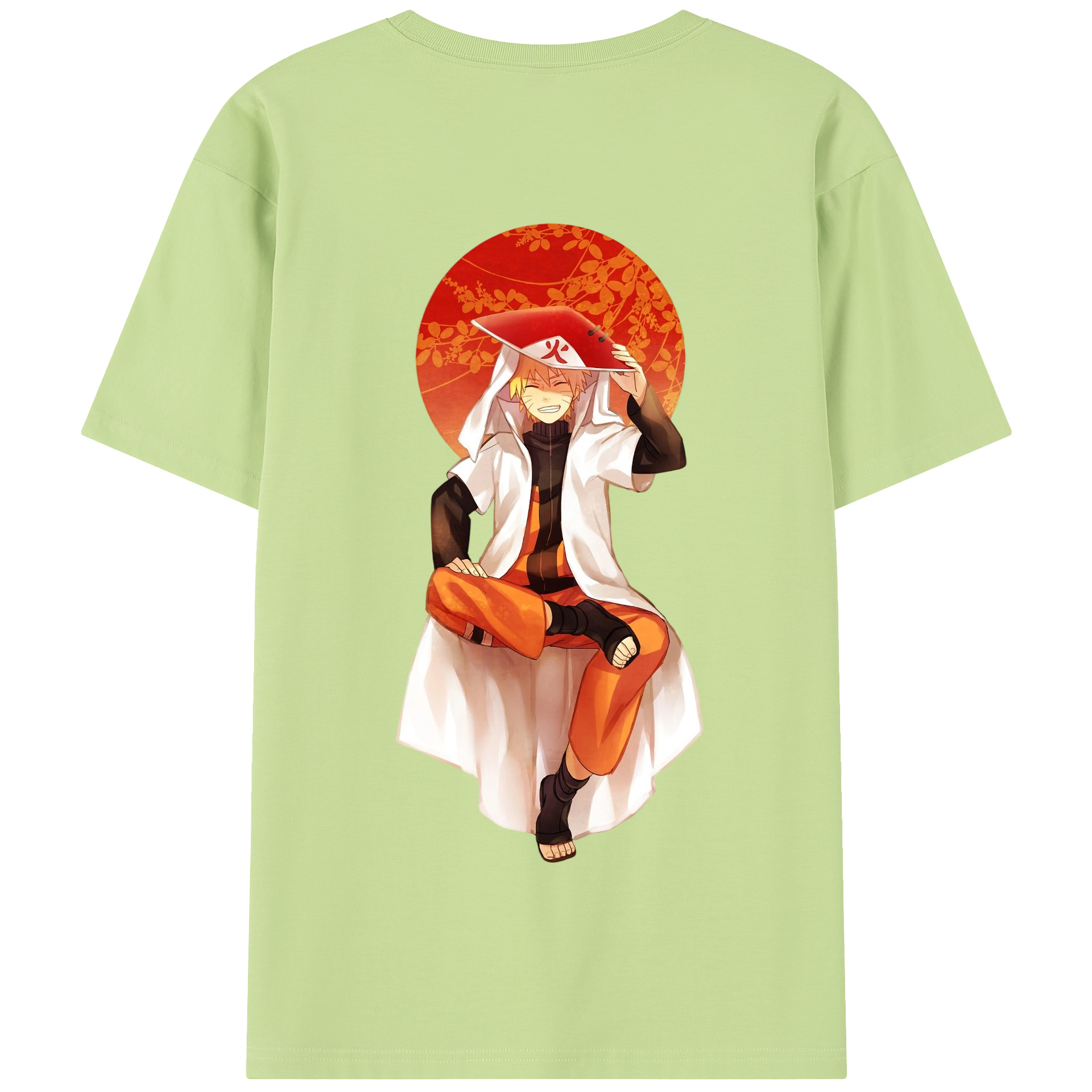 （画像用） NARUTO -ナルト- うずまき ナルト Uzumaki Naruto 綿100％半袖Tシャツ（背面プリント）